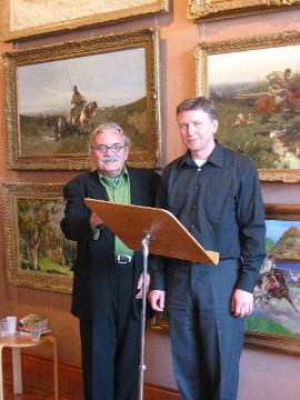 13 maja 2006 z Witoldem Czajkowskim w Muzeum Polskim Rapperswil (Foto Anna Piotrowska)