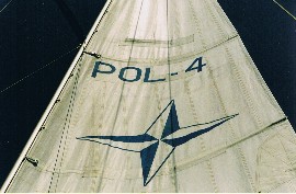 Żagiel jachtu POLARIS (Foto JSS)